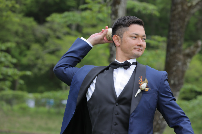 ご新郎様ソロショット