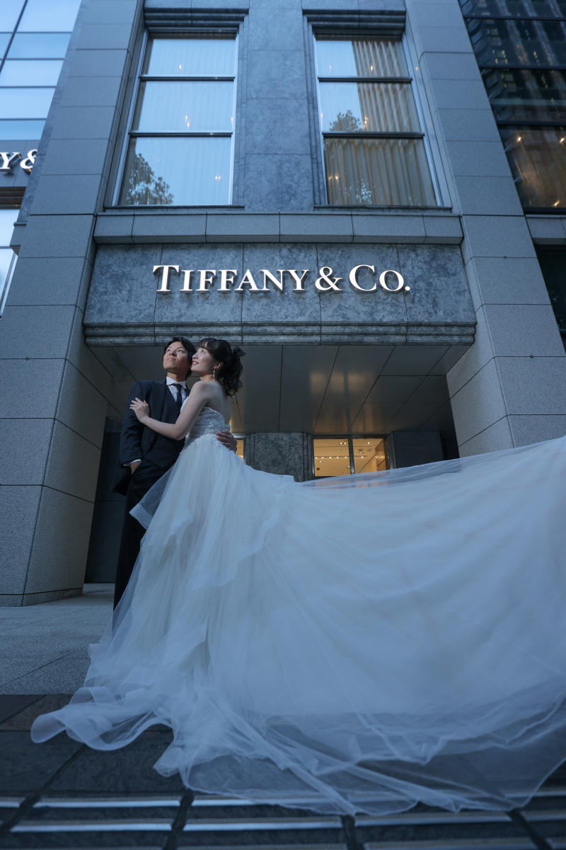 TIFFANYの前で❤︎