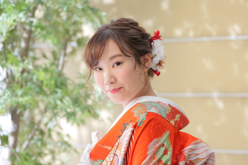 ご新婦様のソロショット。