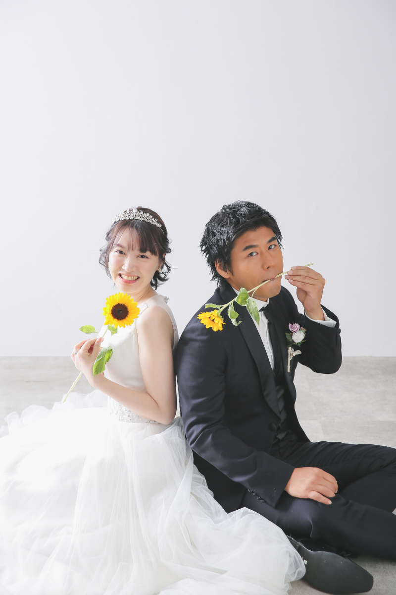 ひまわりをお持ち込み