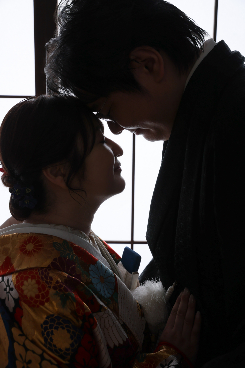 ラストはシルエットで