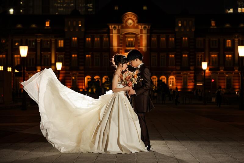 【イルミご予約受付中】東京駅+王道和装撮影!