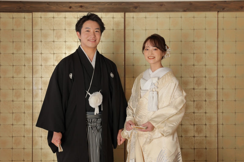 安心したおふたりの笑顔