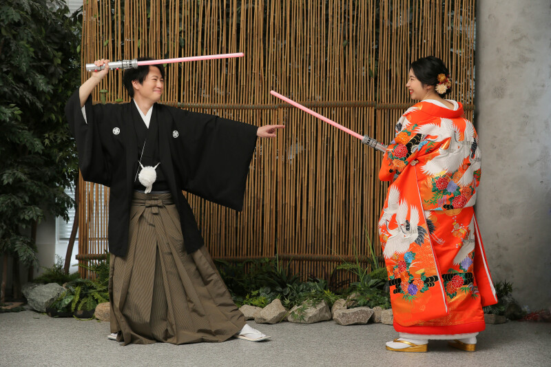 ライトセーバーで対決！