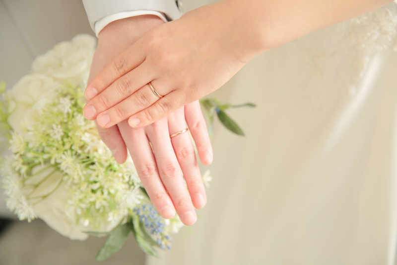 お二人の指輪。