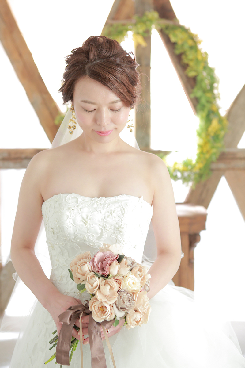 ご新婦様のソロショット。