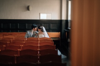 スコットホールでクラシカルなウェディングフォト