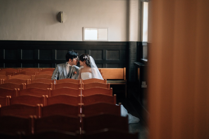 スコットホールでクラシカルなウェディングフォト