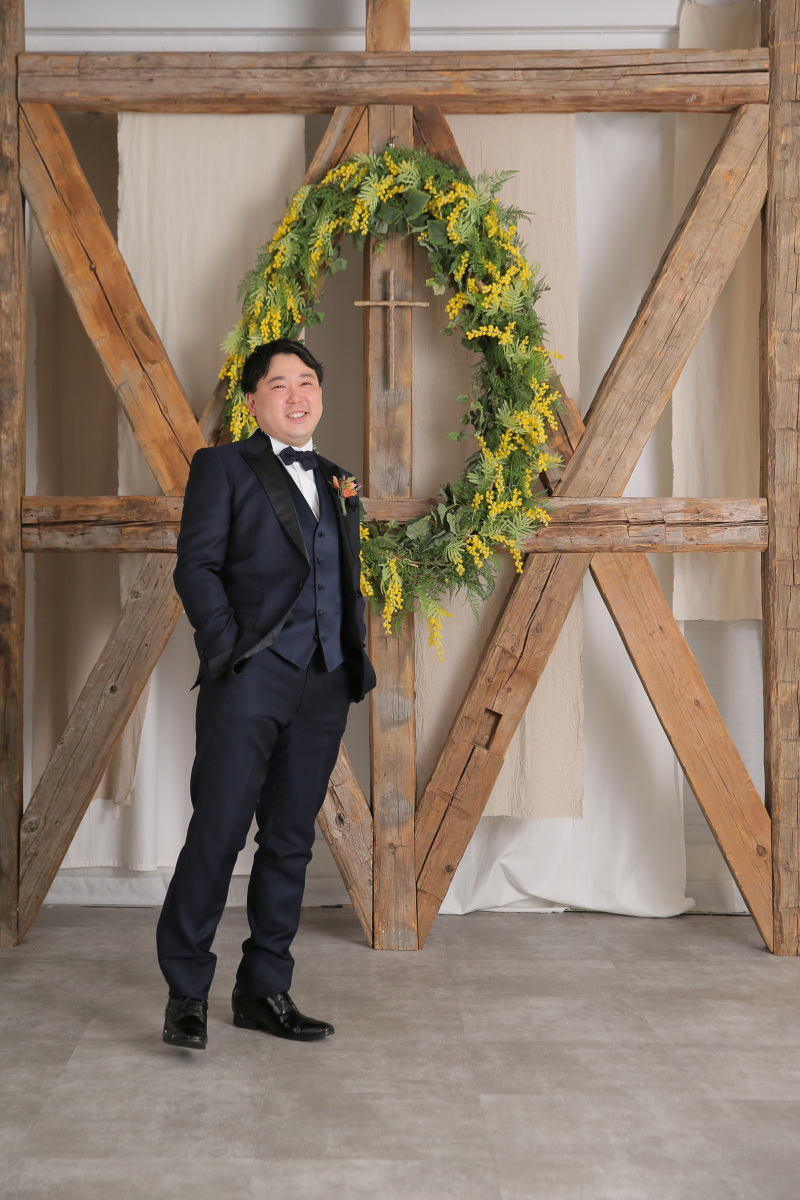 ご新郎様のソロショット