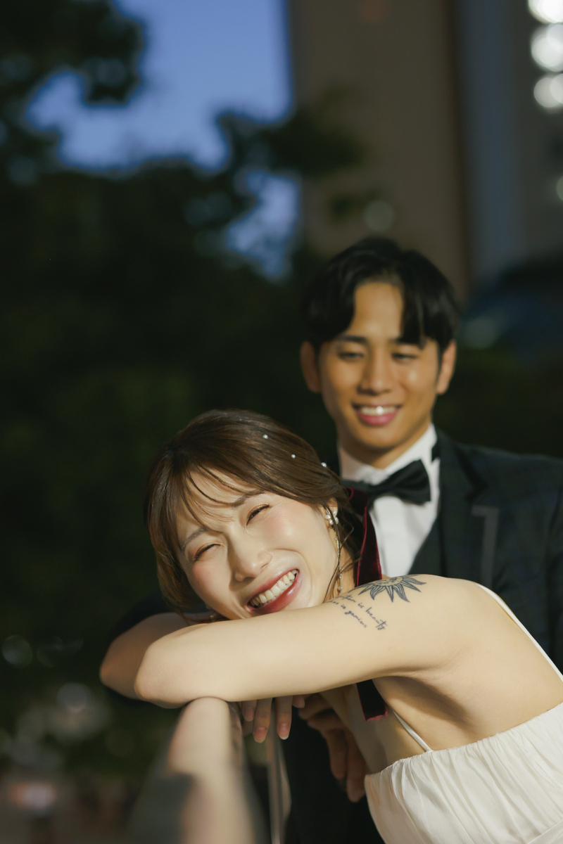 夜風に当たりながら