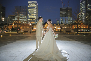 大人気の東京駅♫夕景〜夜景
