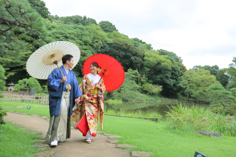 お散歩する二人♡