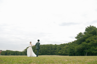 自然に囲まれての洋装撮影！