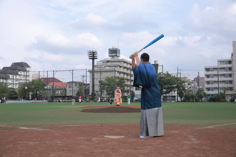 『和装＋球場』