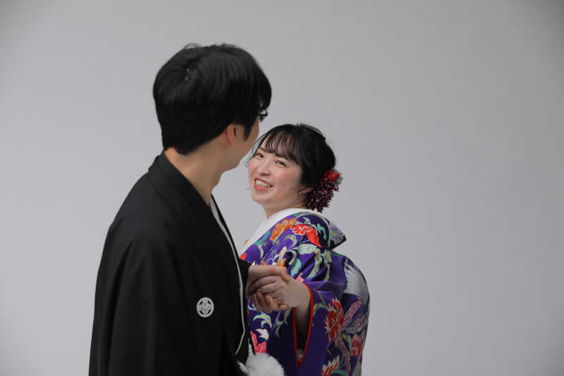 和装のスタジオでも2人らしさを大切に#撮る結婚式