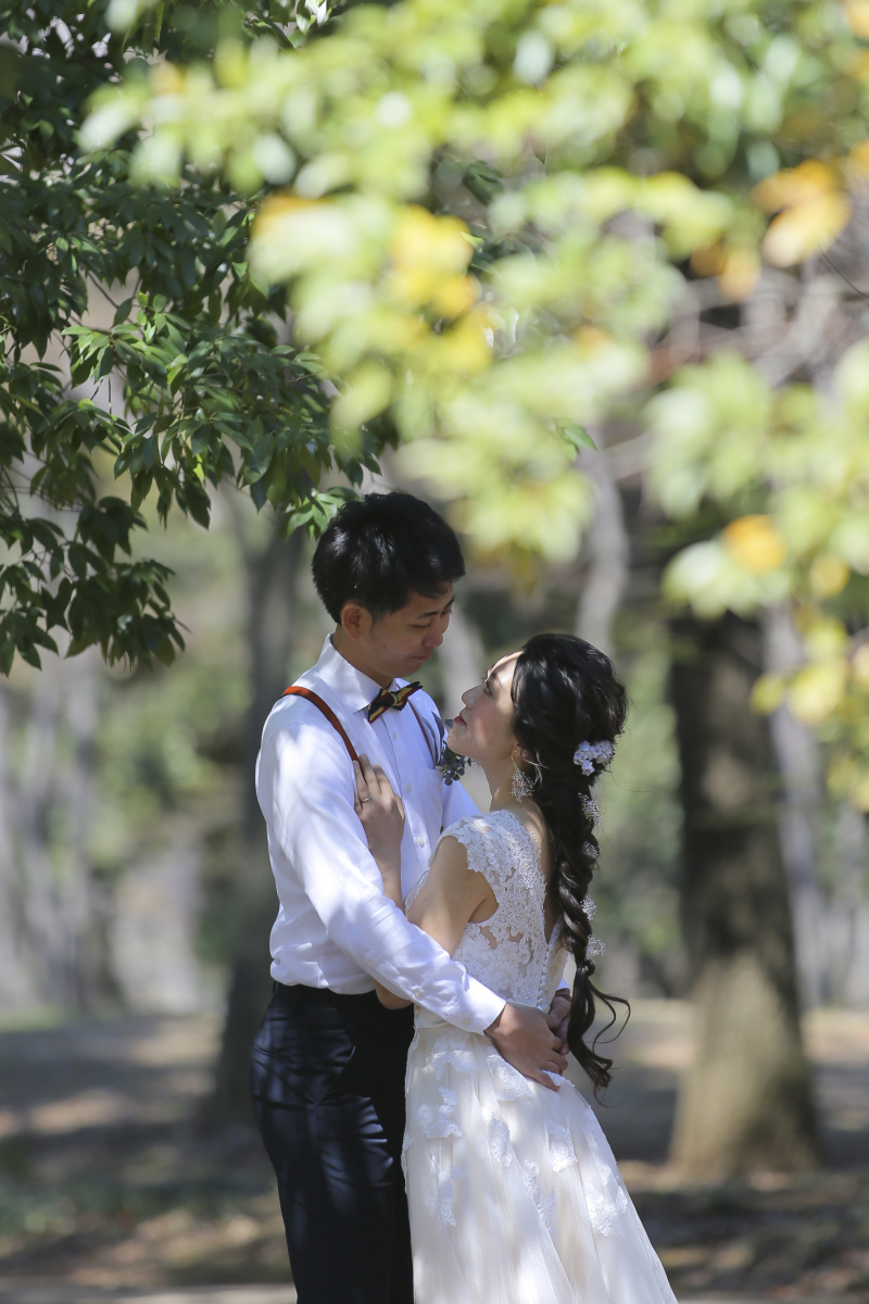 木漏れ日の中で。