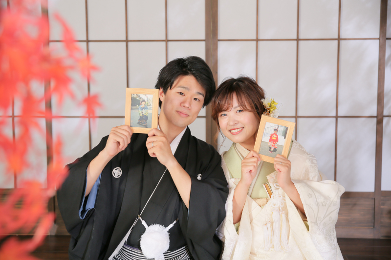 小さい頃のお二人と一緒に!