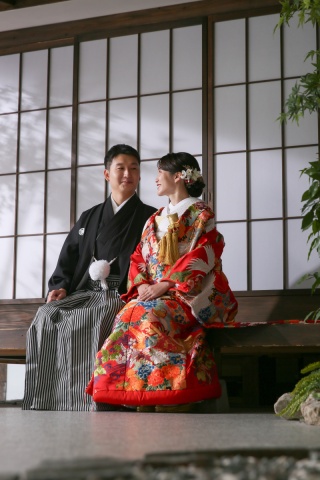 和装をスタジオで♪