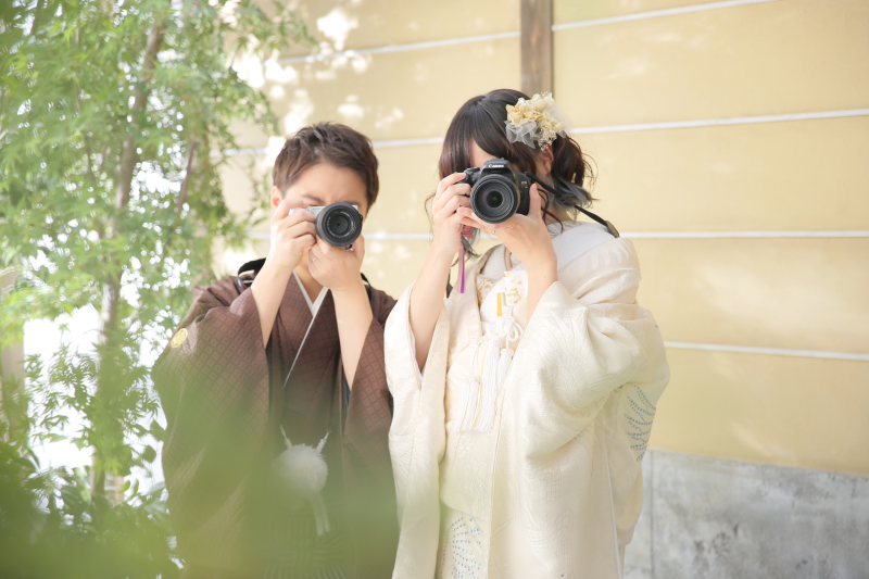 お二人の趣味のカメラと。