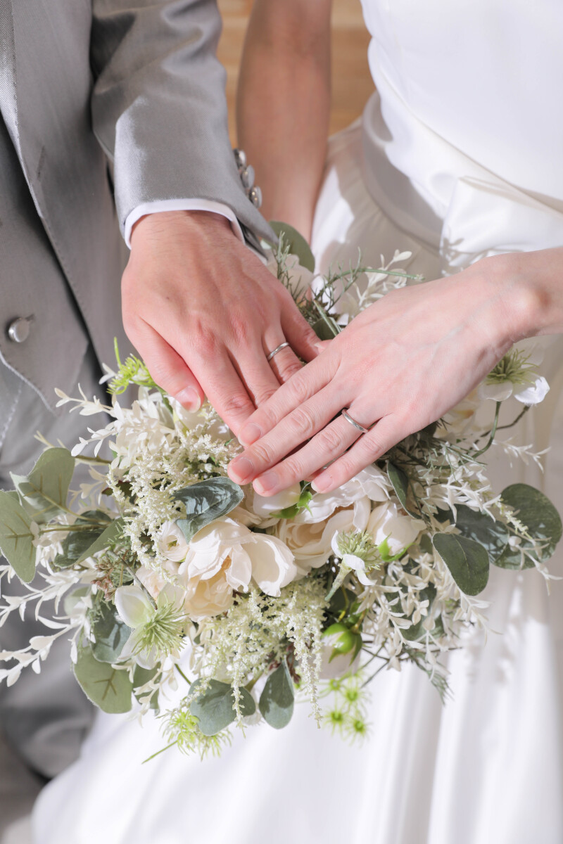 指輪にクローズアップして