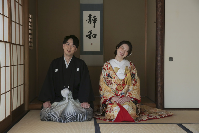 和室に来たからには。