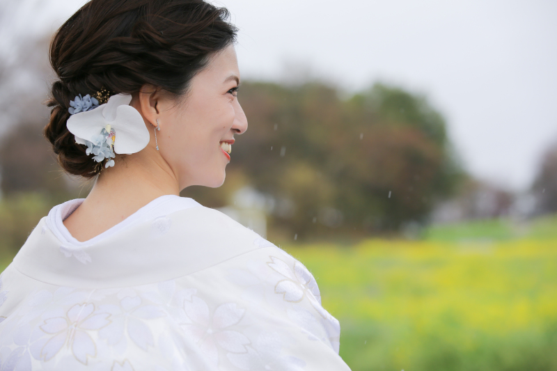 ご新婦様のソロショット。パート1続き。