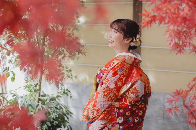 紅葉の先に。