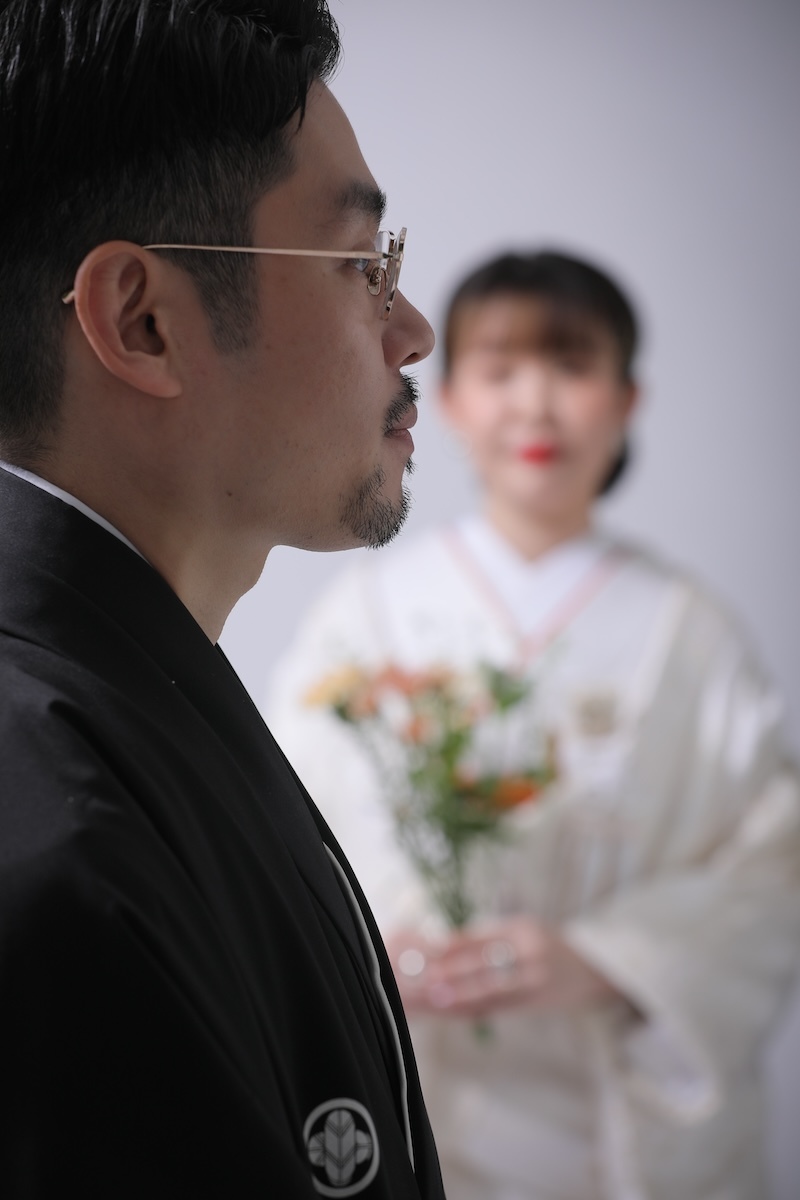 新郎様の凛々しい横顔