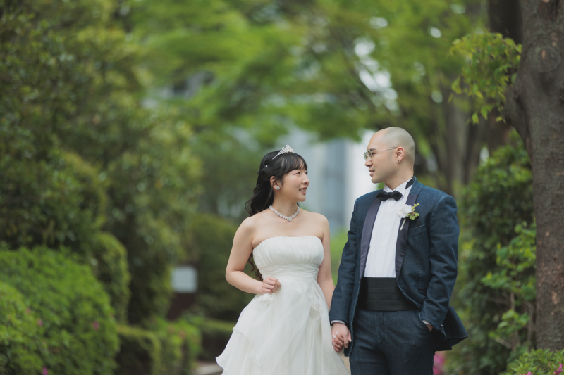 並木をお散歩しながら