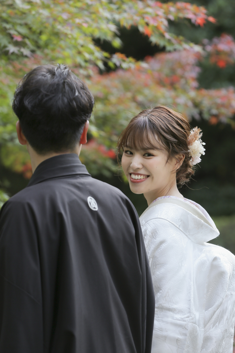 ご新婦様のカメラ目線にキュン！