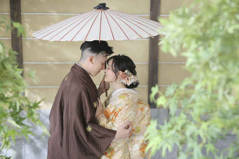 相合い傘で・・・