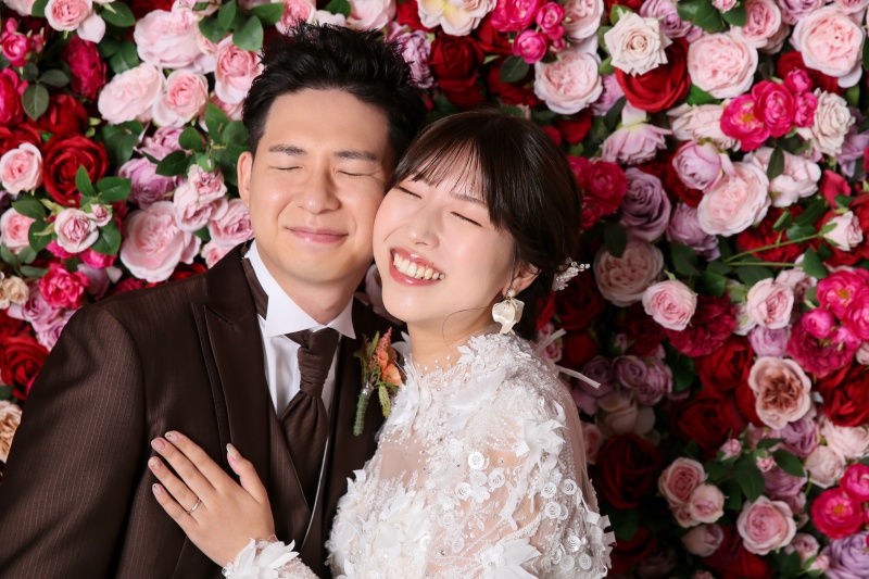 ほっぺをぎゅーっとくっつけて♡