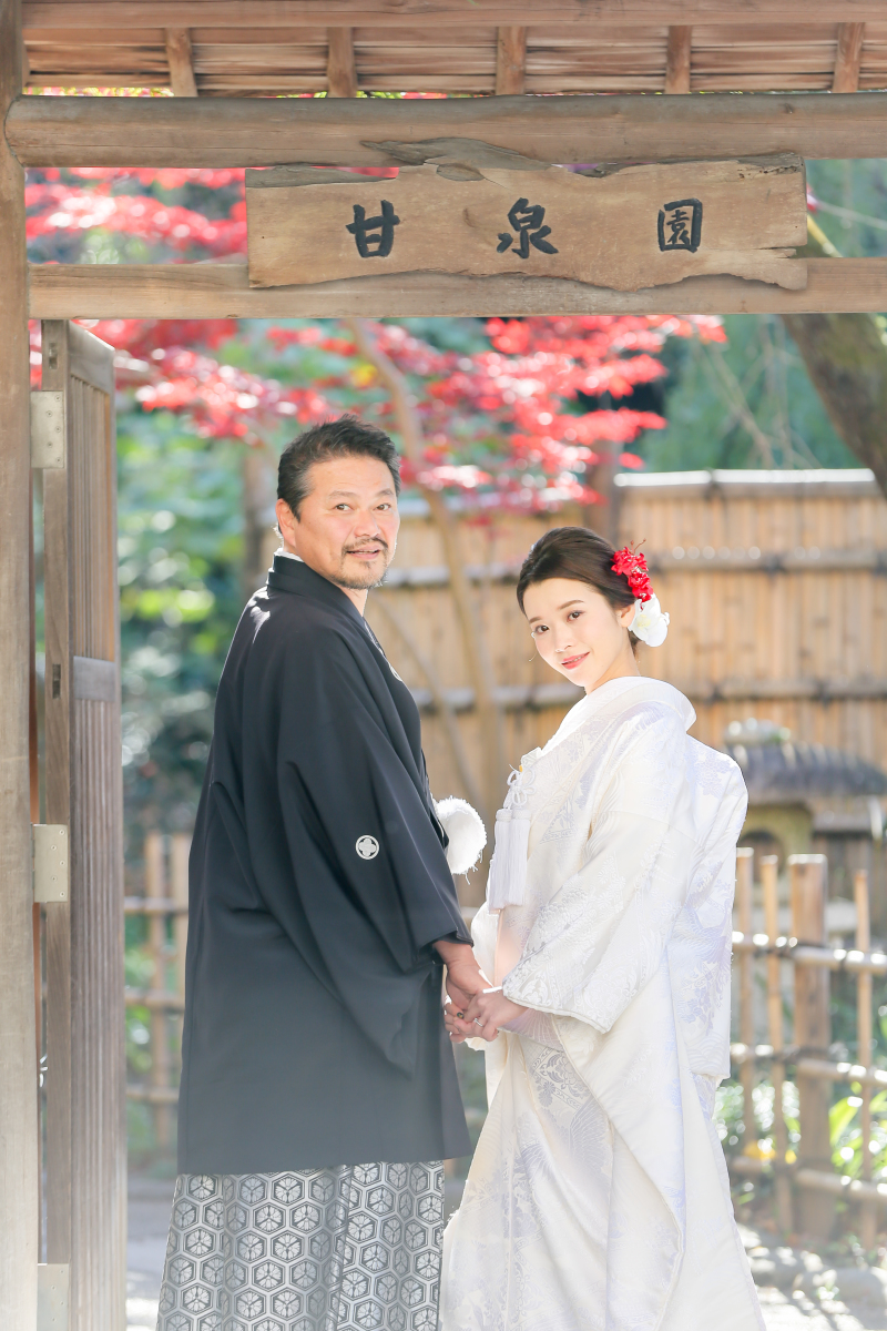 お二人の振り向き