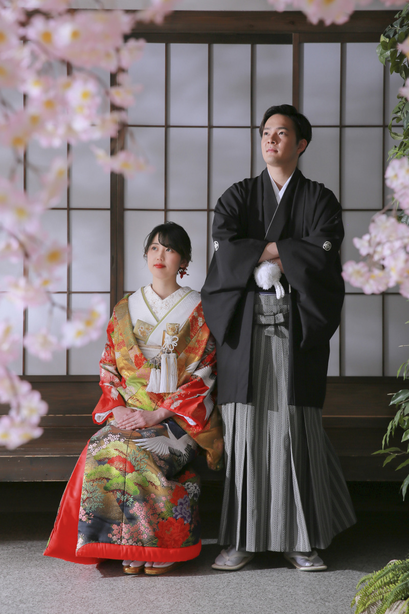 縁側でお花見！