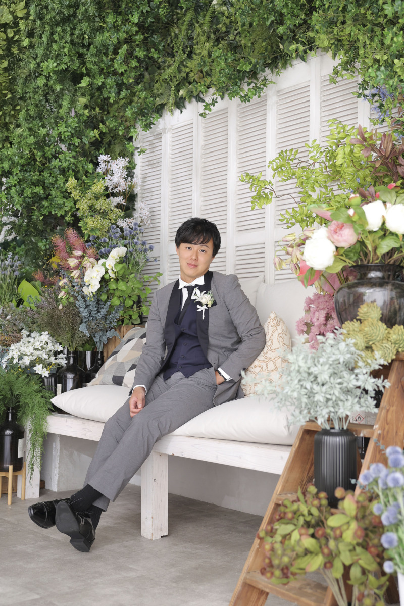 ご新郎様のソロショット