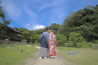 和装ロケーション（肥後細川庭園）