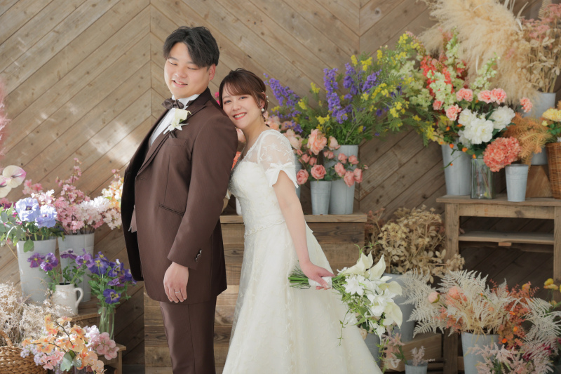 新郎さんにお顔をコツン