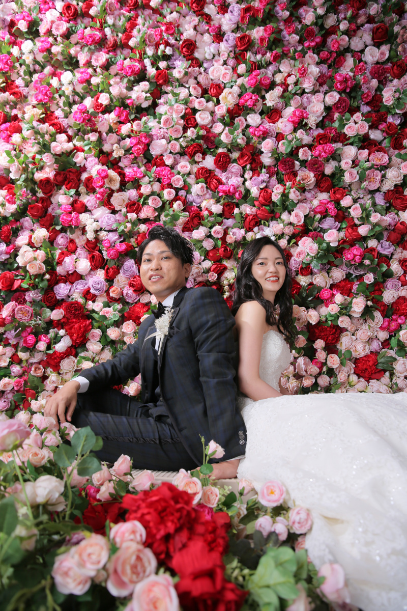 鮮やかなバラの背景