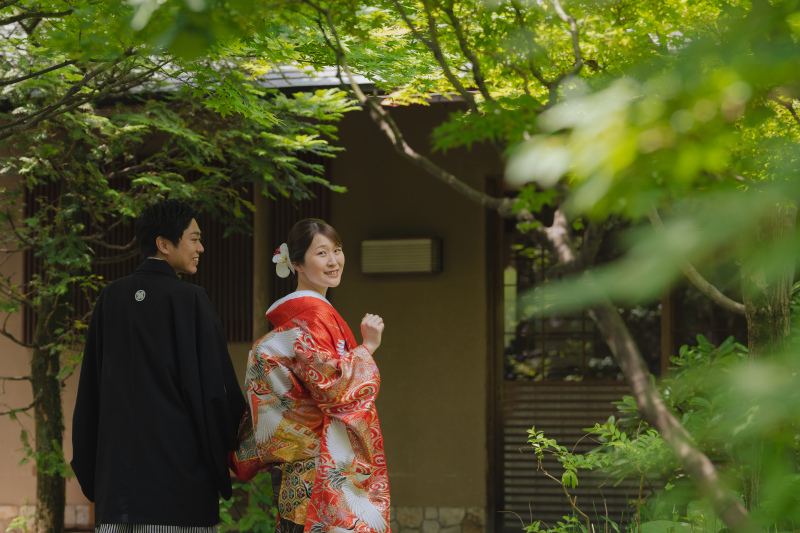 目白の庭園にて