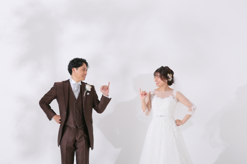 ご新婦様の小指で...