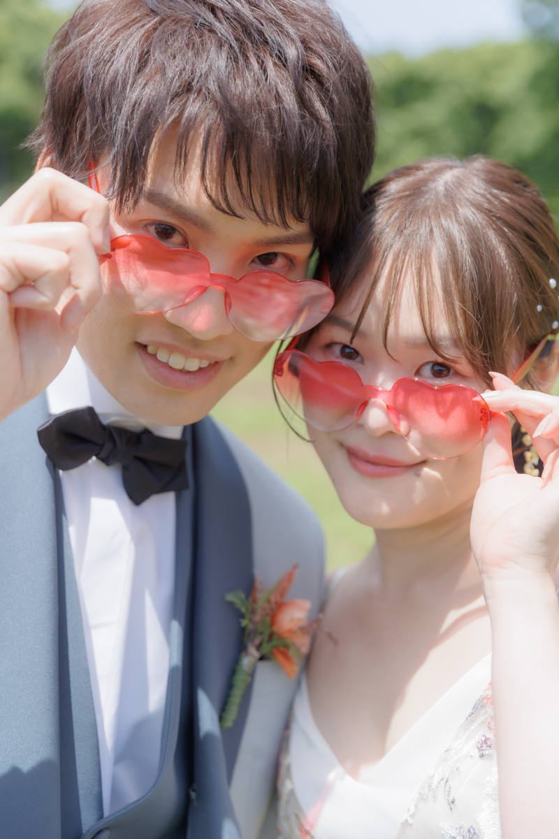 ハートのサングラス