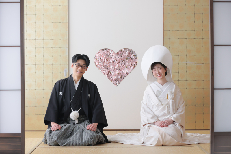 ハートの猪目窓 