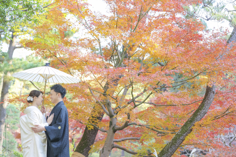 カラフルな紅葉で!