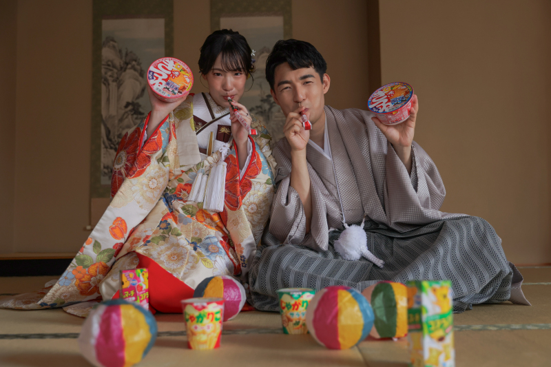 好きな食べ物と一緒に