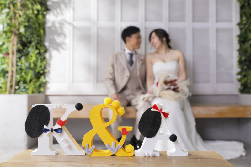 お持ち込みの小物と一緒に