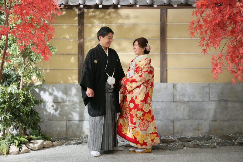 屋内庭園でも紅葉を!