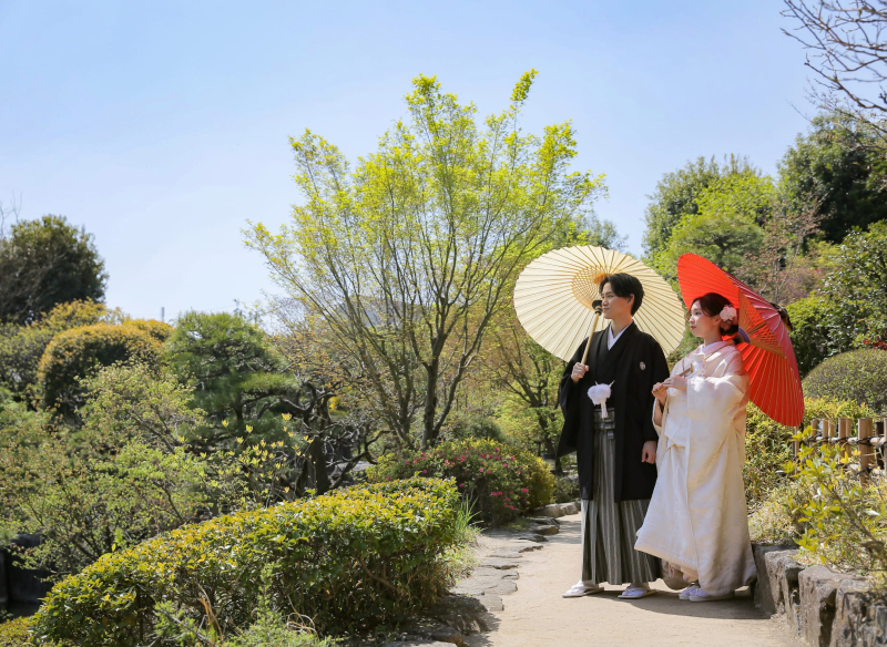 STUDIO AQUA 新宿店（スタジオAQUA）_庭園で撮影できる