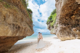 瀬底ビーチで！入社前は10年ほど自然写真を撮影してました！