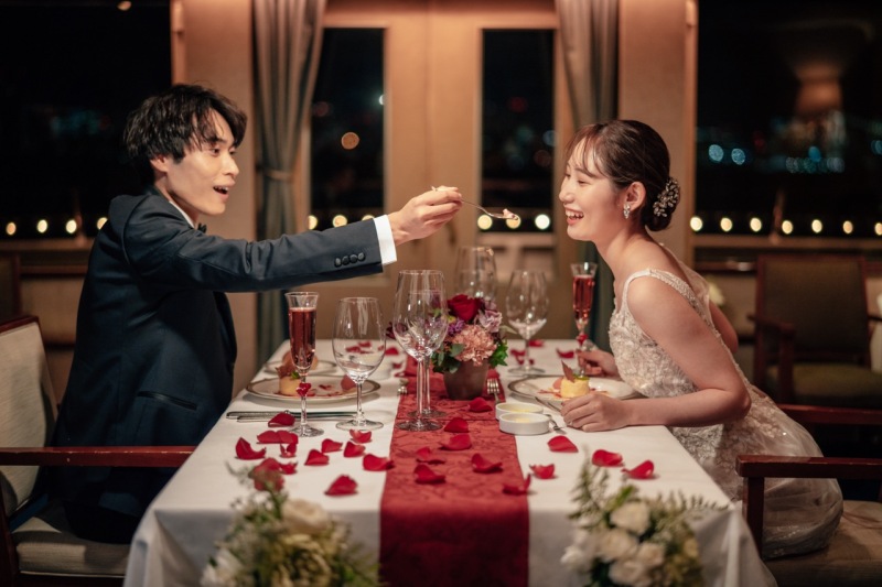 \\夜景を眺めながらの撮影&ディナーを楽しめる//東京湾クルーズフォトプラン *200カット美肌小顔スタイルアップ補正*