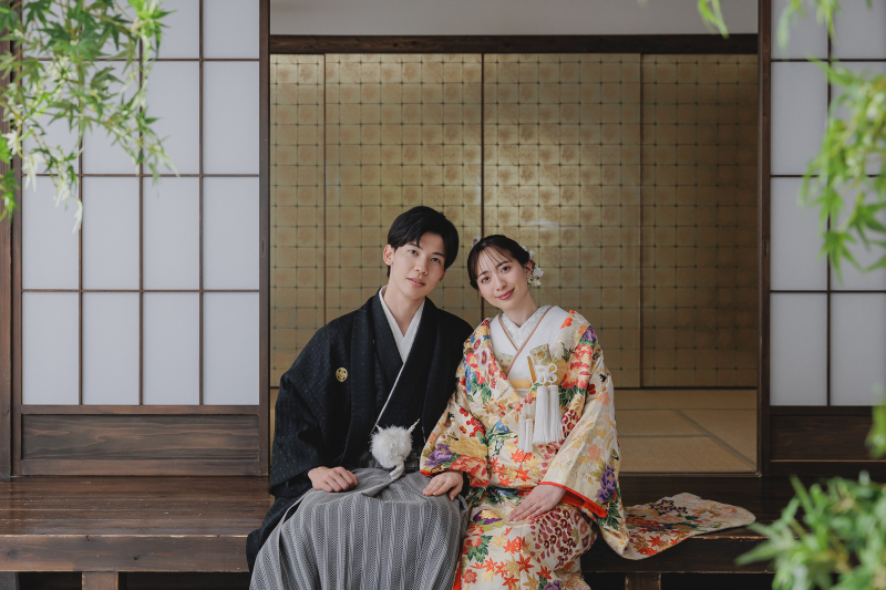 【着物・ヘアメイク付き！】屋内庭園スタジオ＊基本台紙＊1カットデータ＊美肌小顔スタイルアップ付き＊
